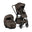 EasyWalker Zoey kombivogn incl liggedel og klapvognssæde, Chestnut Brown