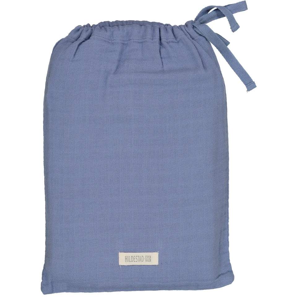 Hildestad Copenhagen Muslin baby sengetøj, Blue