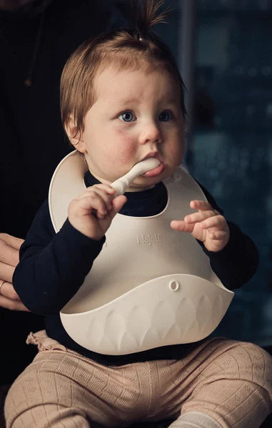 Najell Silikone Hagesmæk, Porcelæn Hvid