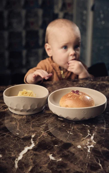 Najell Silikone Baby tallerken og skål-sæt, Beige