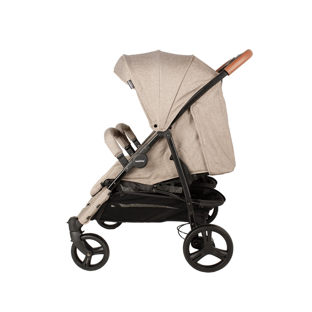 BabyTrold OS2 Tvillingevogn, Sand