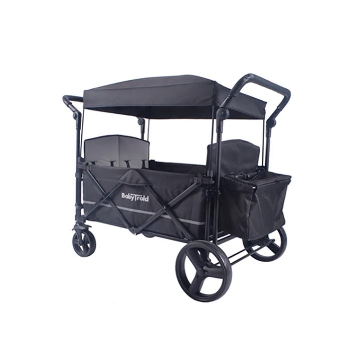 BabyTrold Fun Klapvogn (4 børn), sort