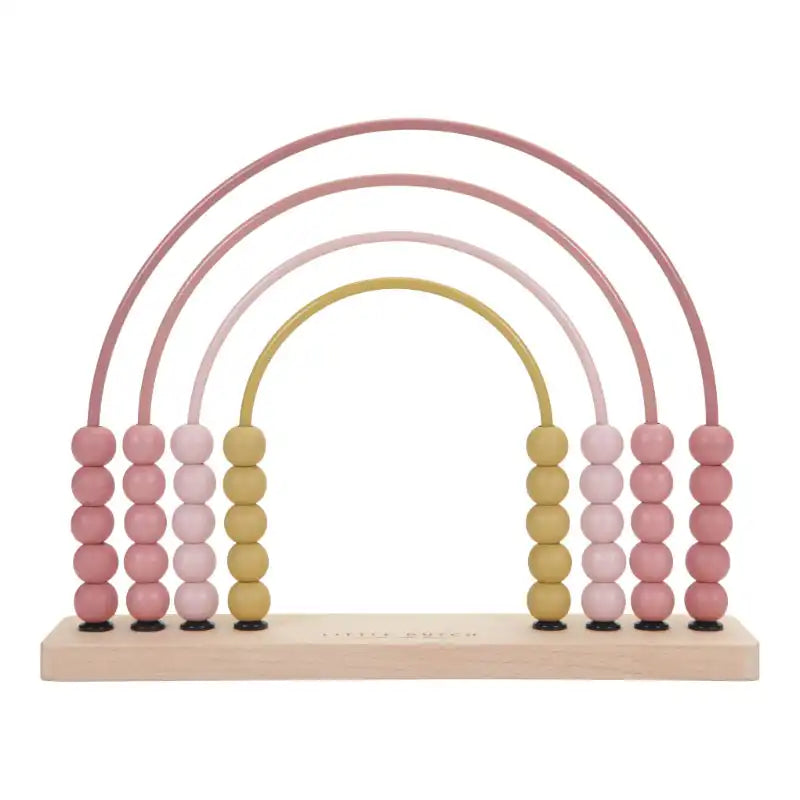 Little Dutch - Regnbue: Abacus pink