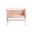 Markland Pure Musselin, Madras og Rand til miniseng, Rosa
