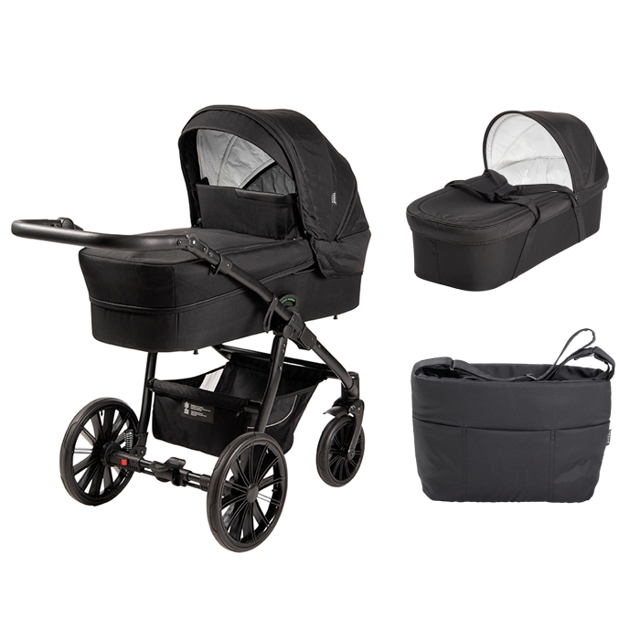 Trille Royal Barnevogn inkl. lift og taske, Ebony ( sort) 2025 model