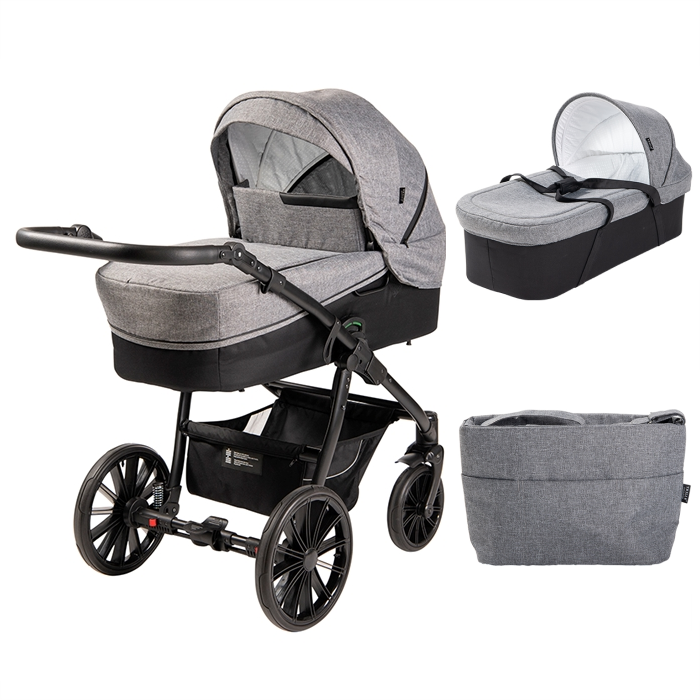 Trille Royal Barnevogn inkl. lift og taske, Steel, 2025 model