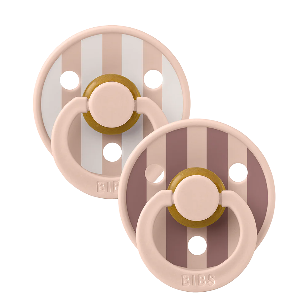 BIBS Pacifier Studio Colour 2 PACK Latex, Blush Mix