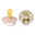 BIBS Pacifier Coulour 2 PACK Latex, Blush GLOW/Vanilla Glow