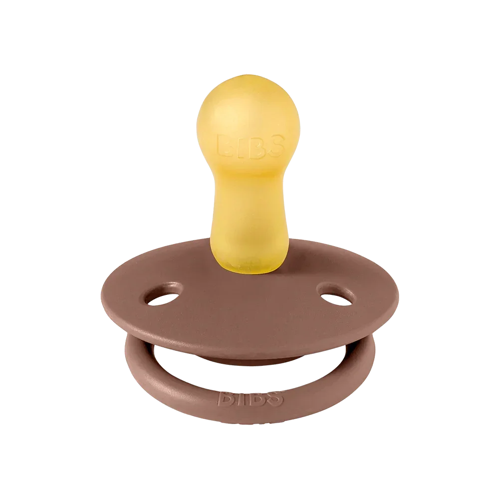 BIBS 2 pack natural rubber, De Lux, Woodchuck / Blush