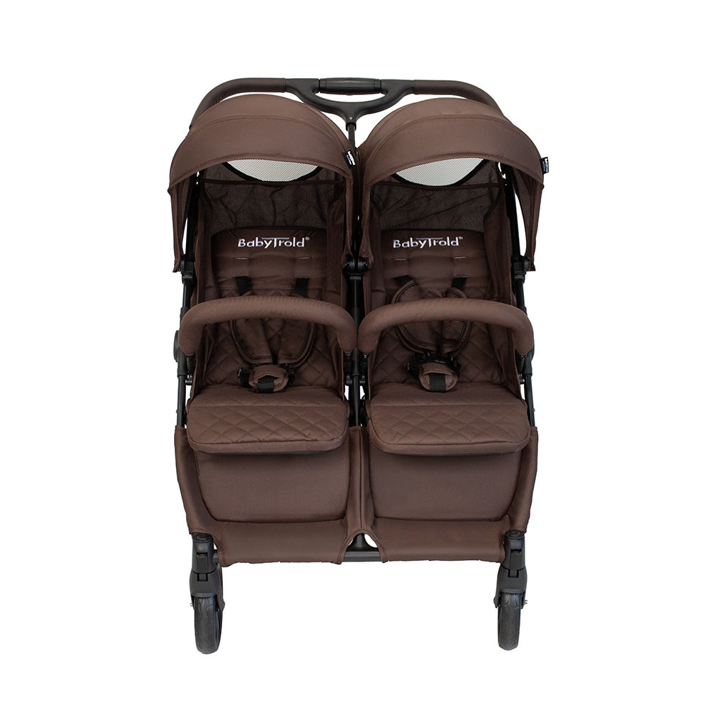 BabyTrold OS2 Søskendevogn, Chokolade