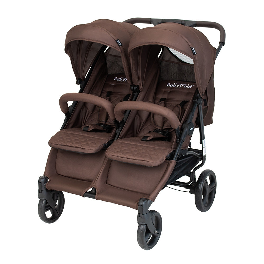 BabyTrold OS2 Søskendevogn, Chokolade