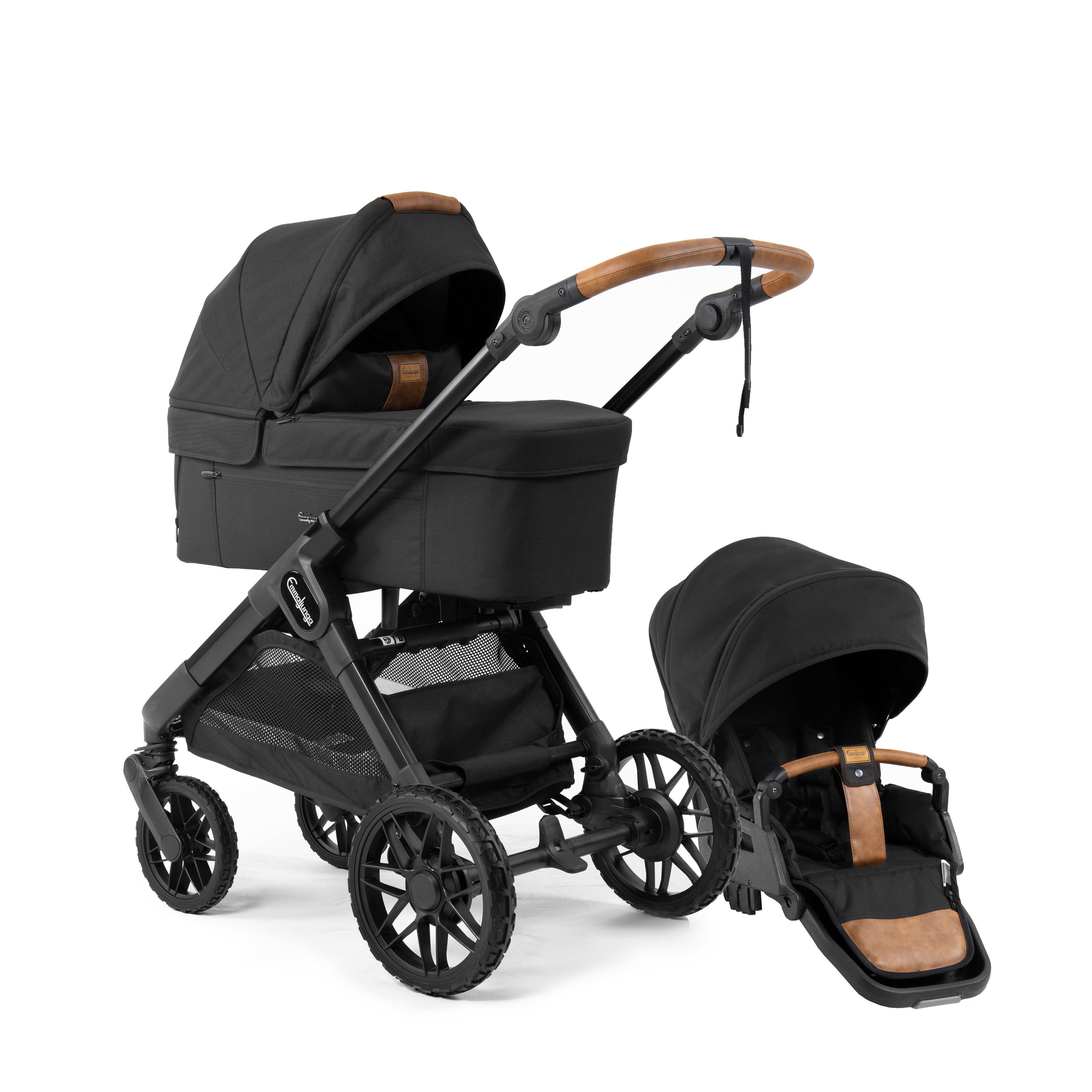 Emmaljunga SENTO Max Flat+, Outdoor Black 2027 model - Levering September 2026