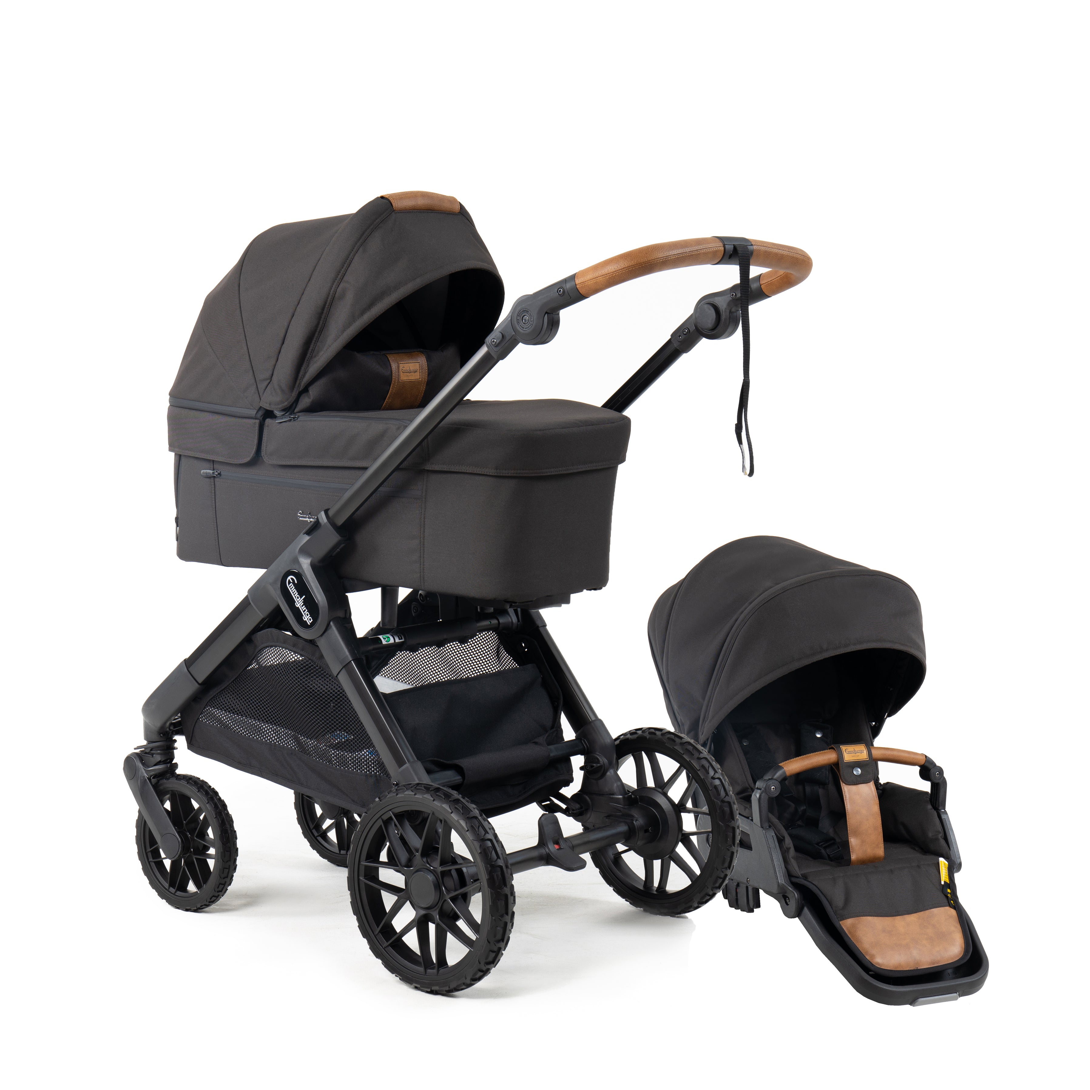 Emmaljunga SENTO Max Flat+, Outdoor Brown 2027 model - Levering September 2026