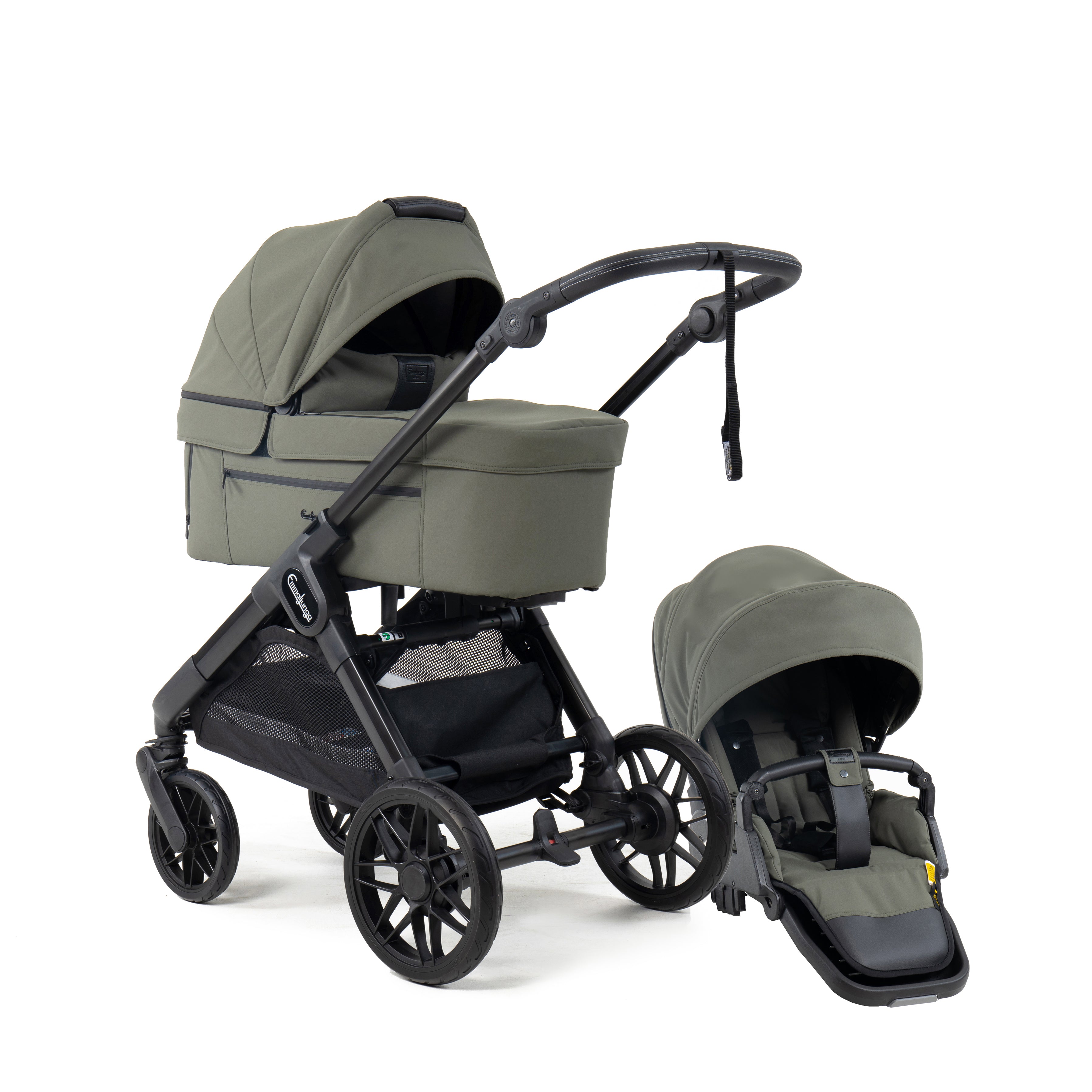 Emmaljunga SENTO Max Flat+, Urban Green 2027 model - Levering September 2026