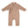Markland Tiny Cross Over Romper, Dark Sand