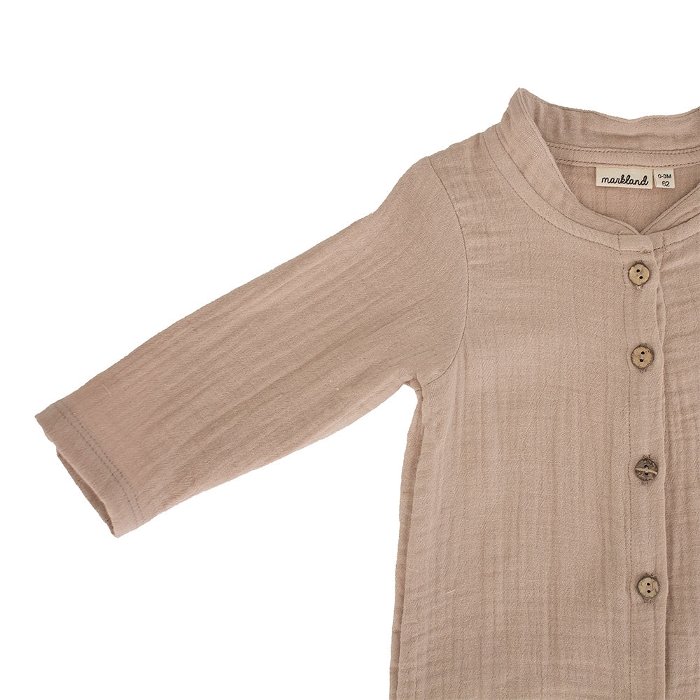 Markland Cozy Closed Romper, Light Sand