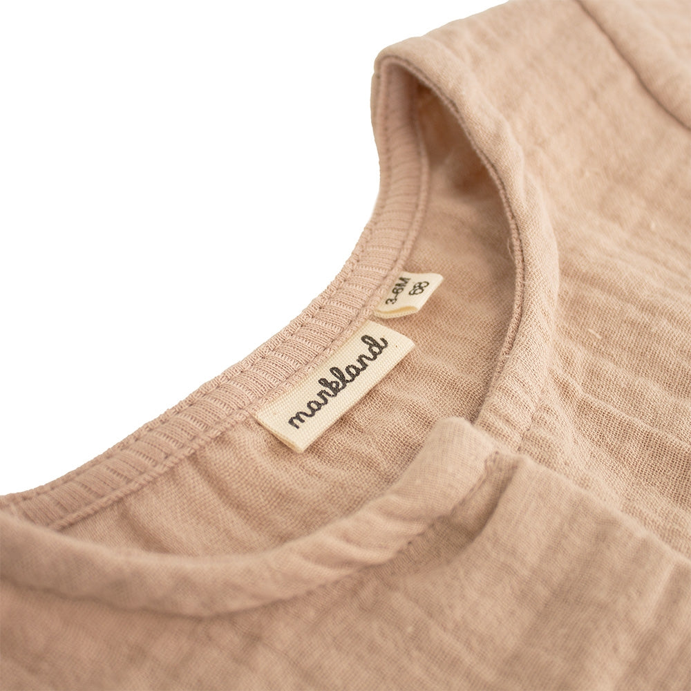 Markland Nappy Regular Romper, Light Sand