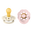 BIBS Pacifier Boheme 2 PACK Latex, Ivory / Blossom