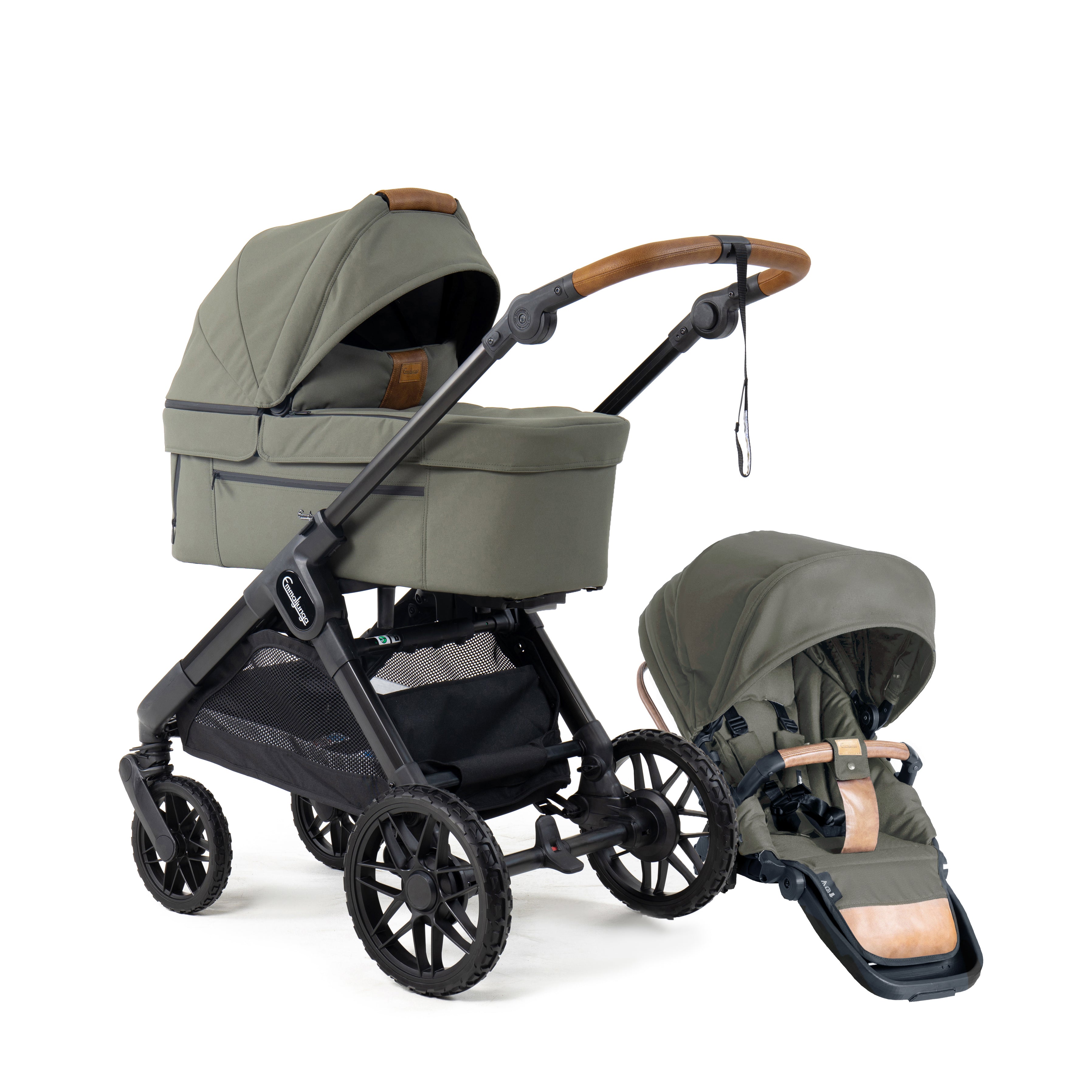 Emmaljunga SENTO Max Ergo, Outdoor Green 2027 model - Levering September 2026
