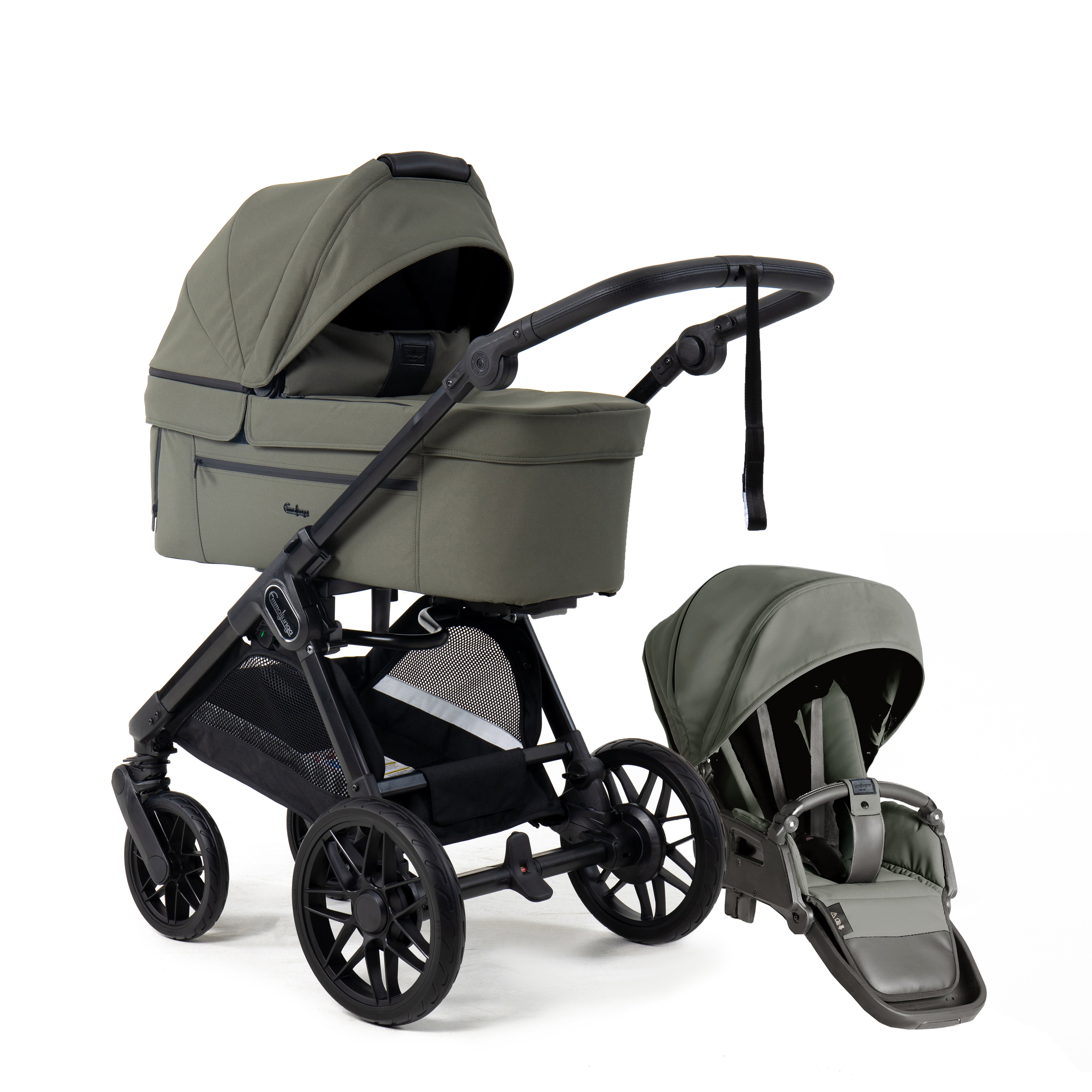 Emmaljunga SENTO PRO FLAT+, Urban Green 2027 model - Levering September 2026
