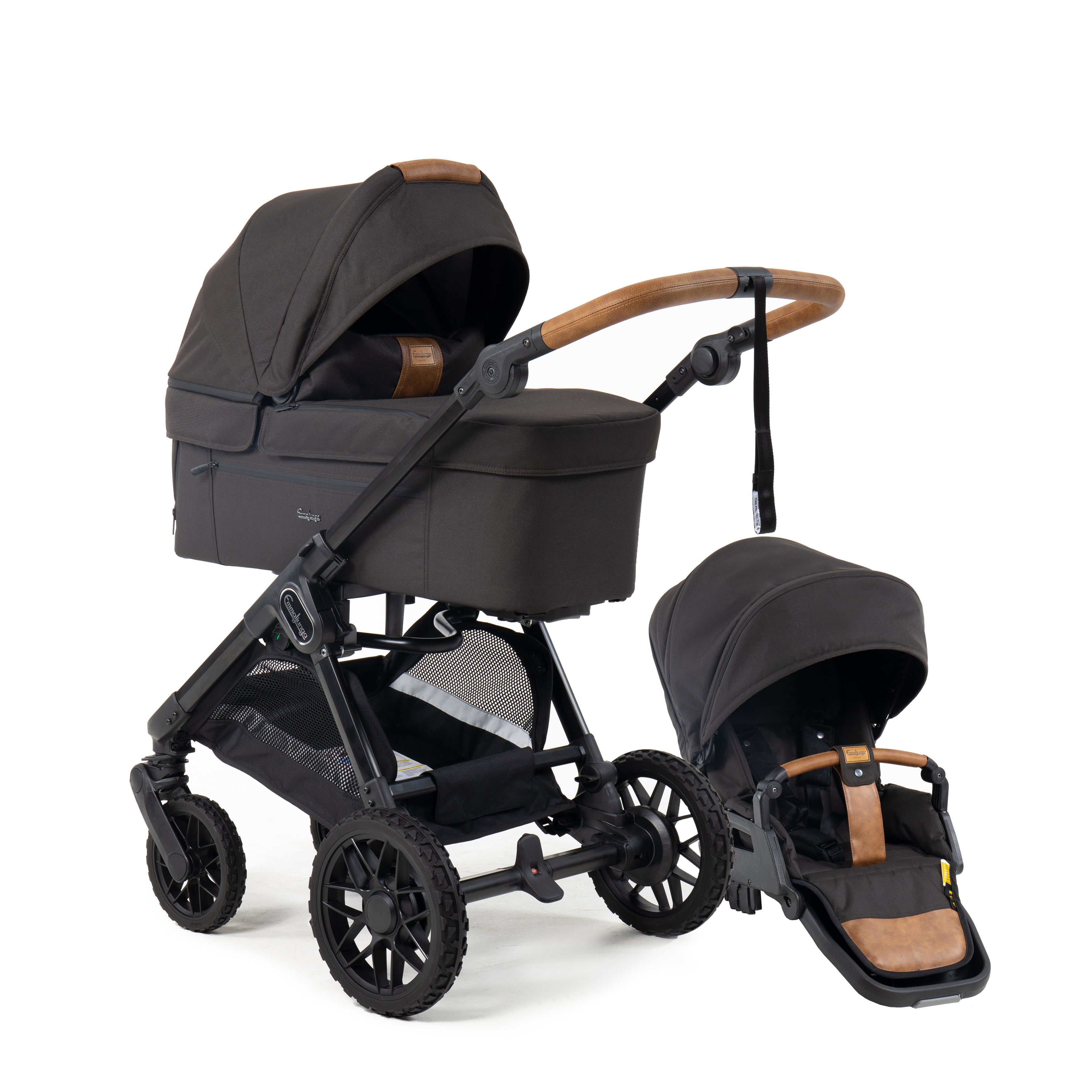 Emmaljunga SENTO FLAT+ Outdoor Brown, 2027 model - Levering September 2026