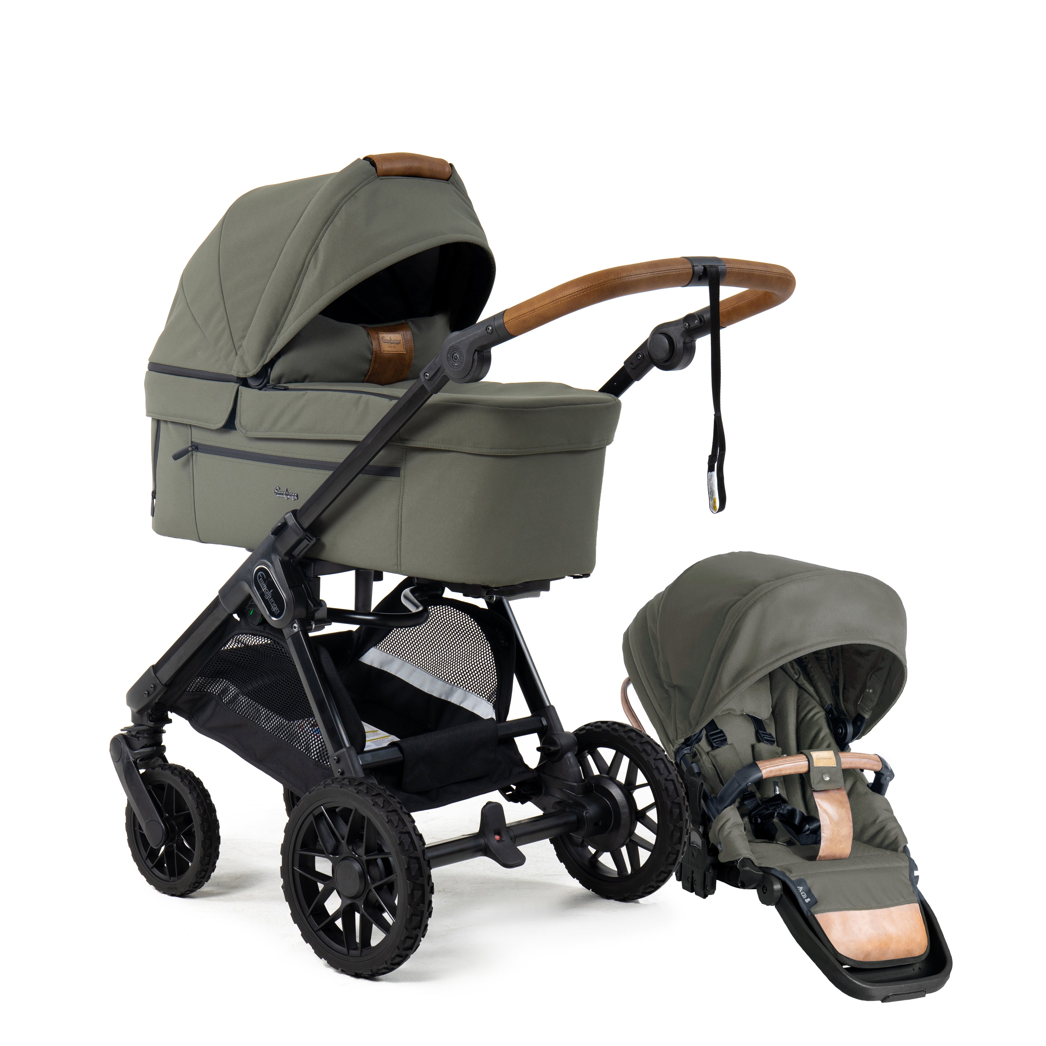 Emmaljunga SENTO ERGO+ Outdoor Green, 2027 model - Levering September 2026