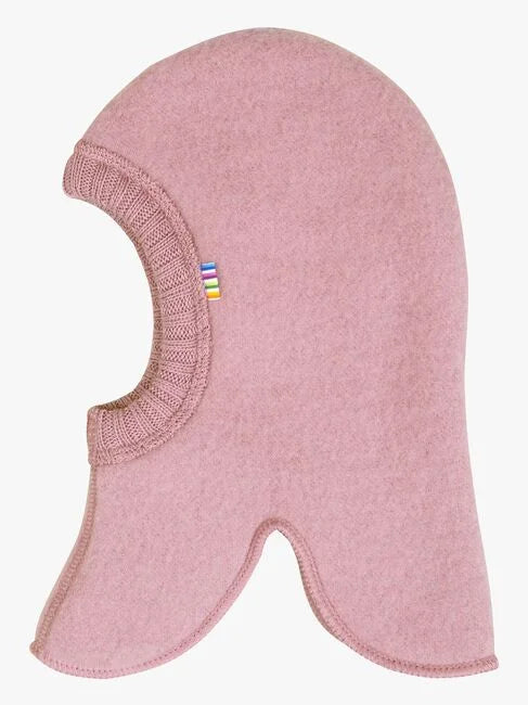 JOHA Elefanthue (Balaclava) Tyk Merino uld, Old rose