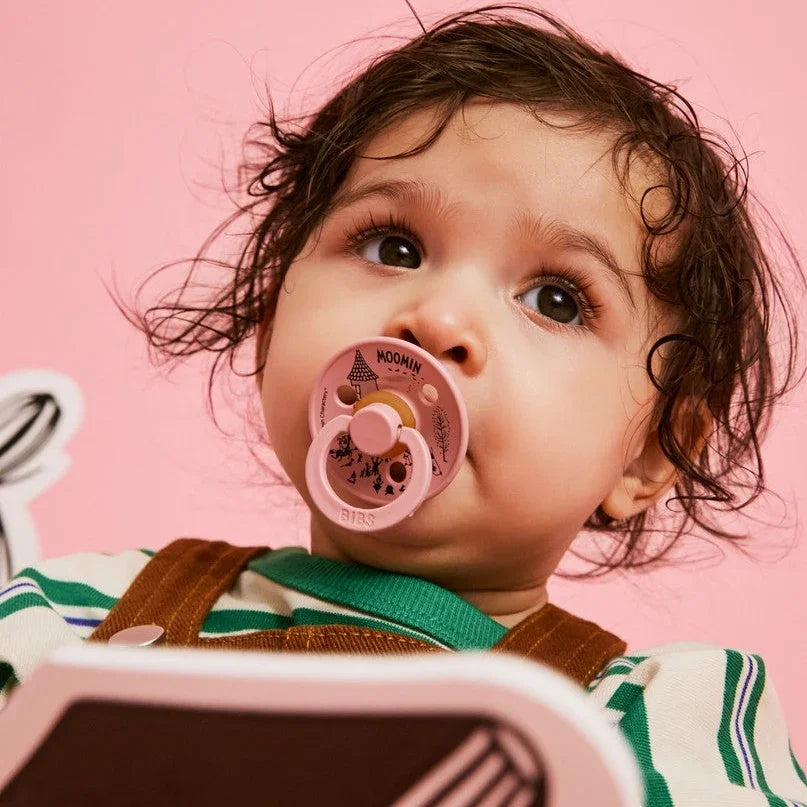 BIBS x Moomin Colour Sutter 2-pak Lille My - Ivory/Dusty Pink