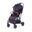 BabyTrold Piza Rejse Klapvogn, Sort, Incl taske