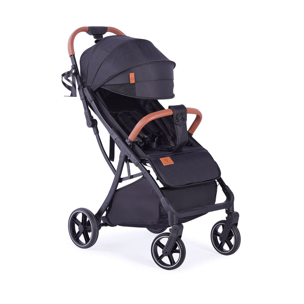 BabyTrold Piza Rejse Klapvogn, Sort, Incl taske