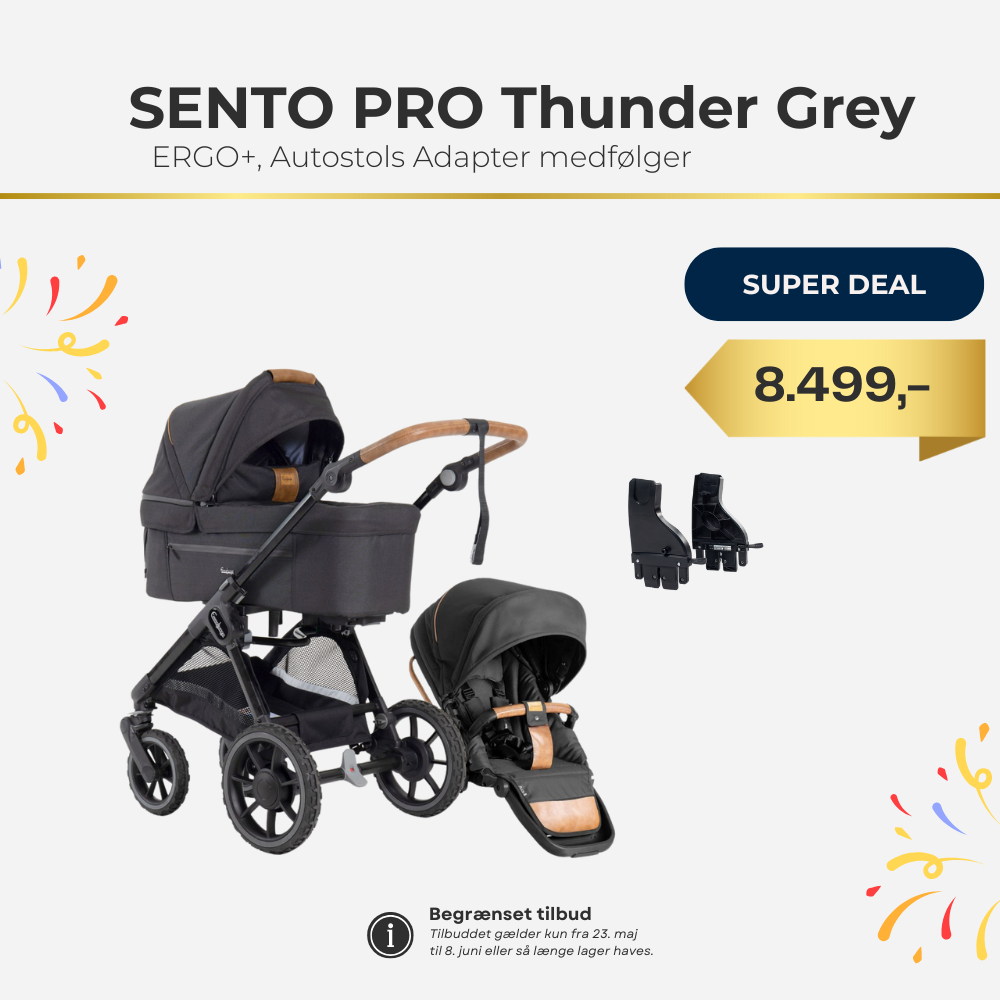 Emmaljunga Sento Pro, Thunder Grey Pakke