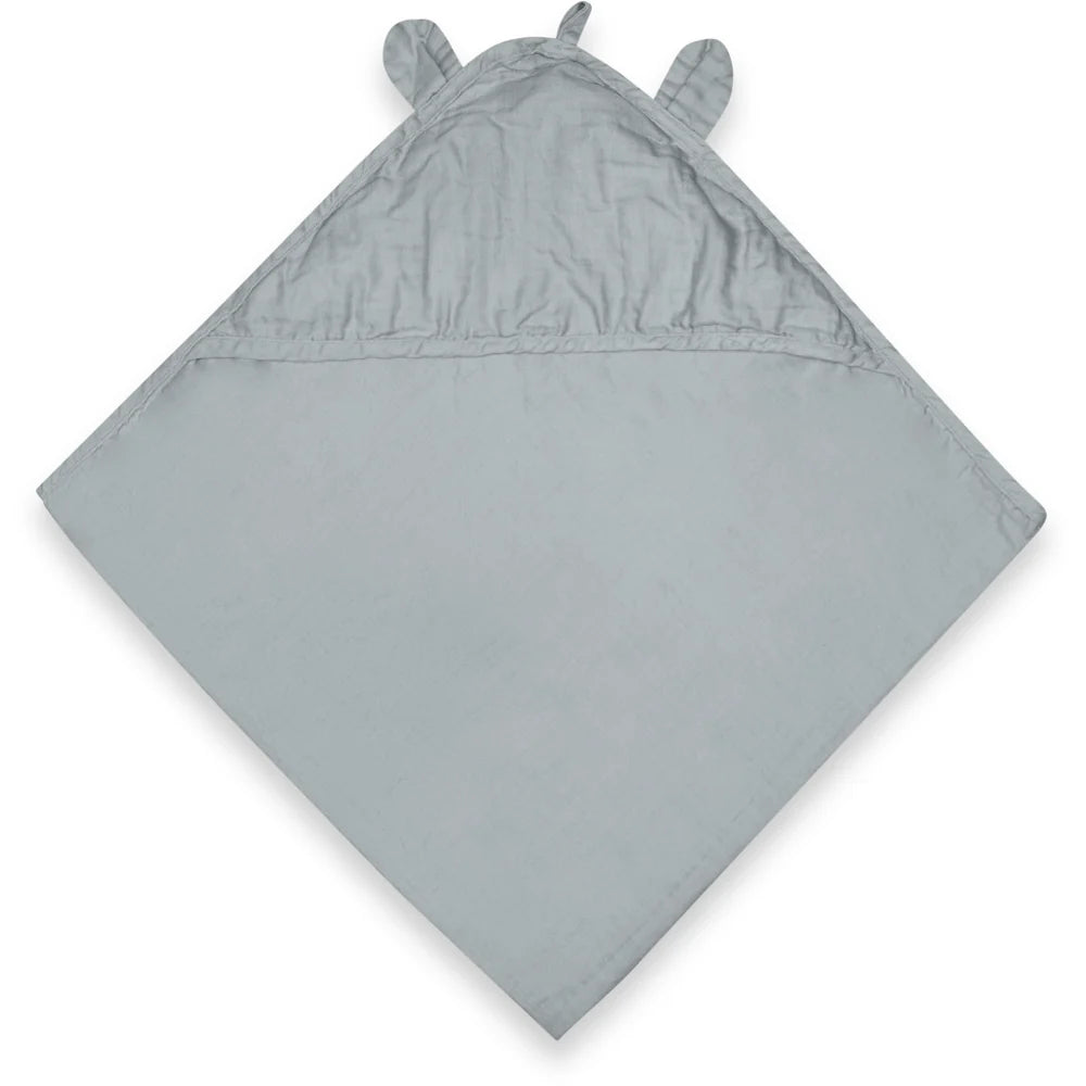 Danila baby musselin håndklæde - Dusty blue