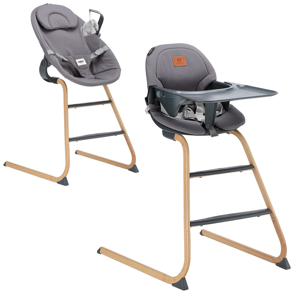 BabyTrold Fia Højstol, grå