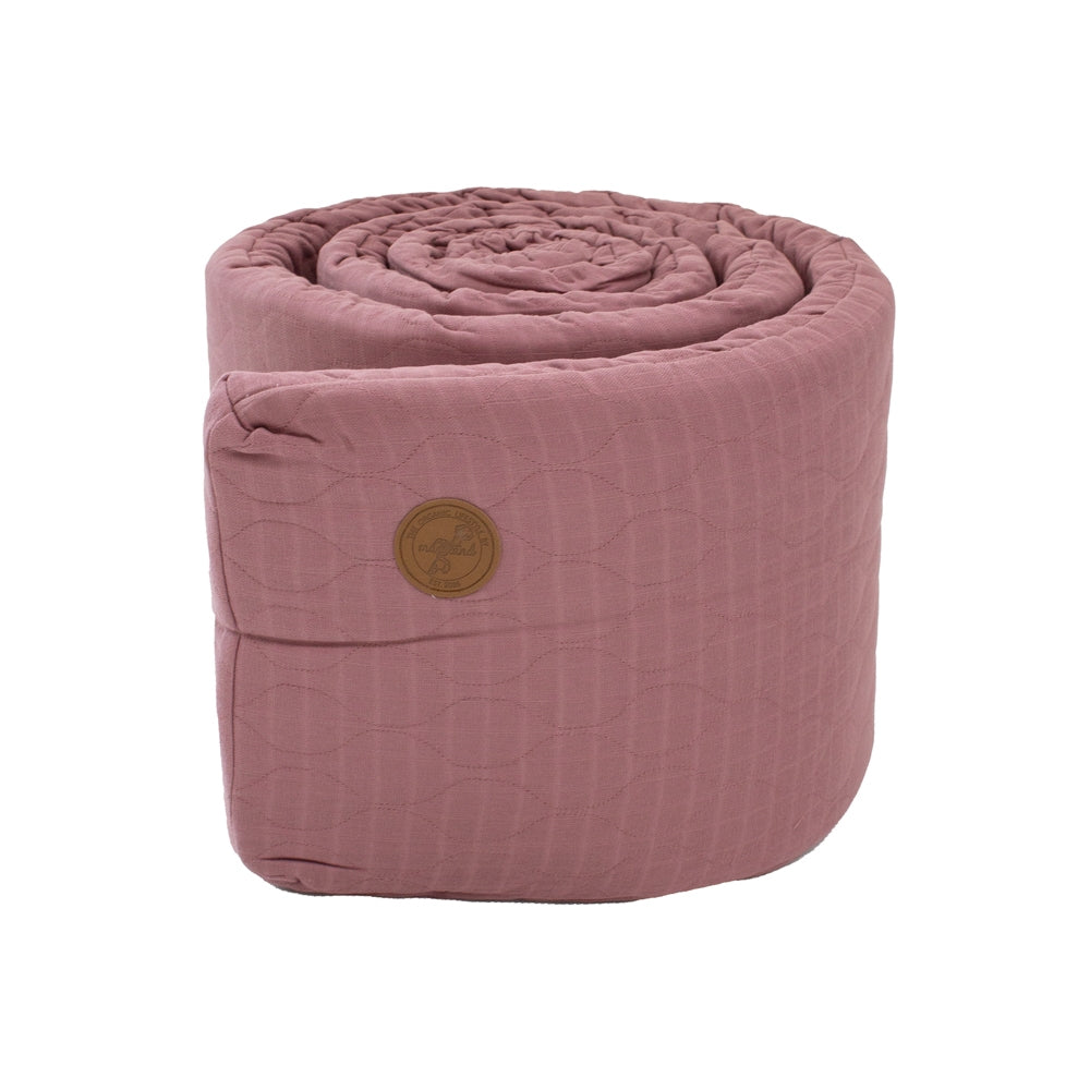 Markland Pure Musselin Sengerand LUX, Dusty Rose