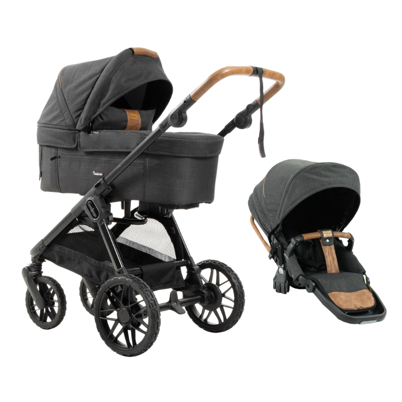Emmaljunga Sento Pro Outdoor Trek, incl Ergo klapvognssæde, kopholder og adapter