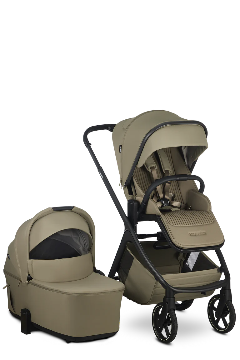 EasyWalker Zoey Go kombivogn incl liggedel og klapvognssæde, Moss Green