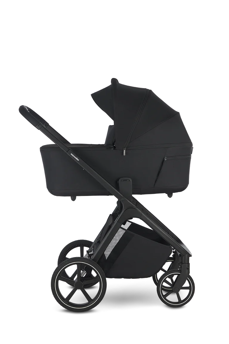 EasyWalker Zoey Go kombivogn incl liggedel og klapvognssæde, Pure Black