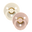BIBS 2 pack natural rubber, Ivory / Blush
