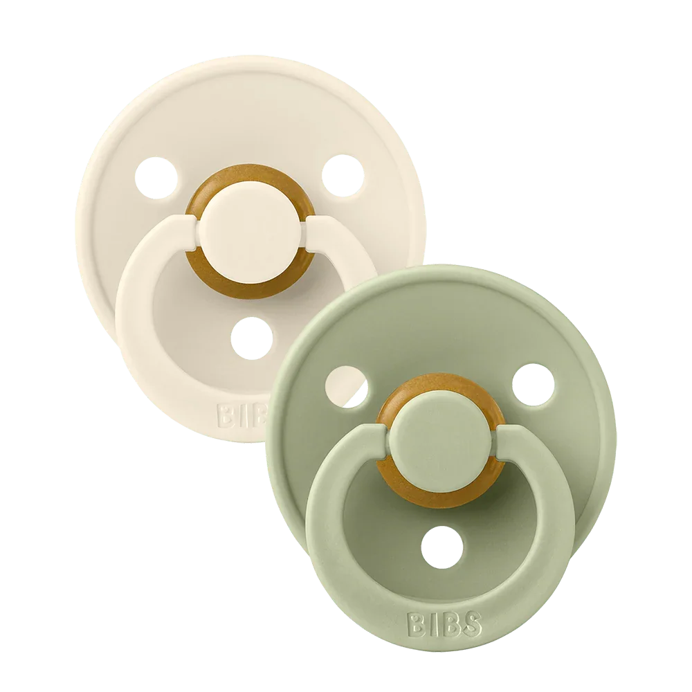 BIBS 2 pack natural rubber, ivory / sage