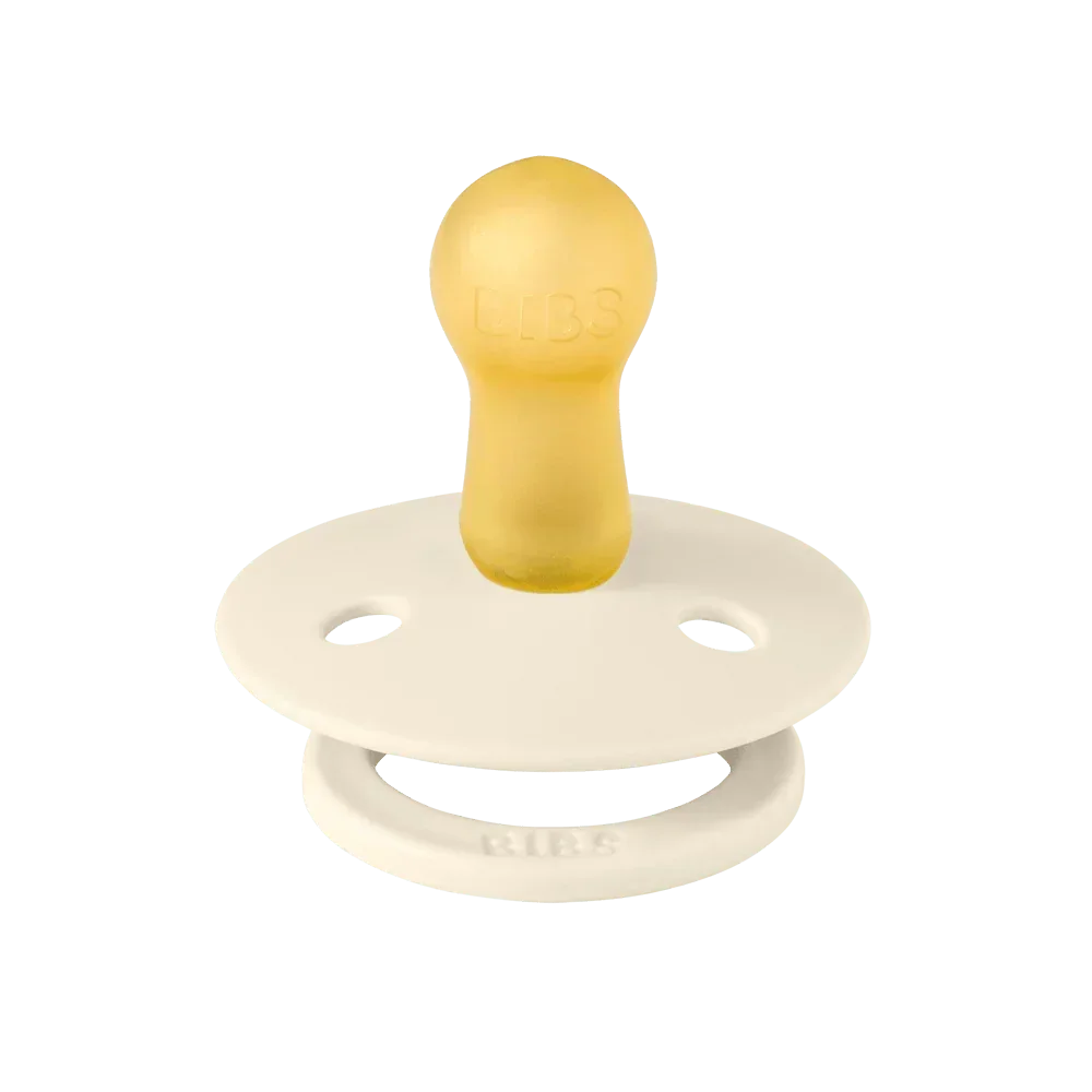 BIBS 2 pack natural rubber, ivory / dark oat