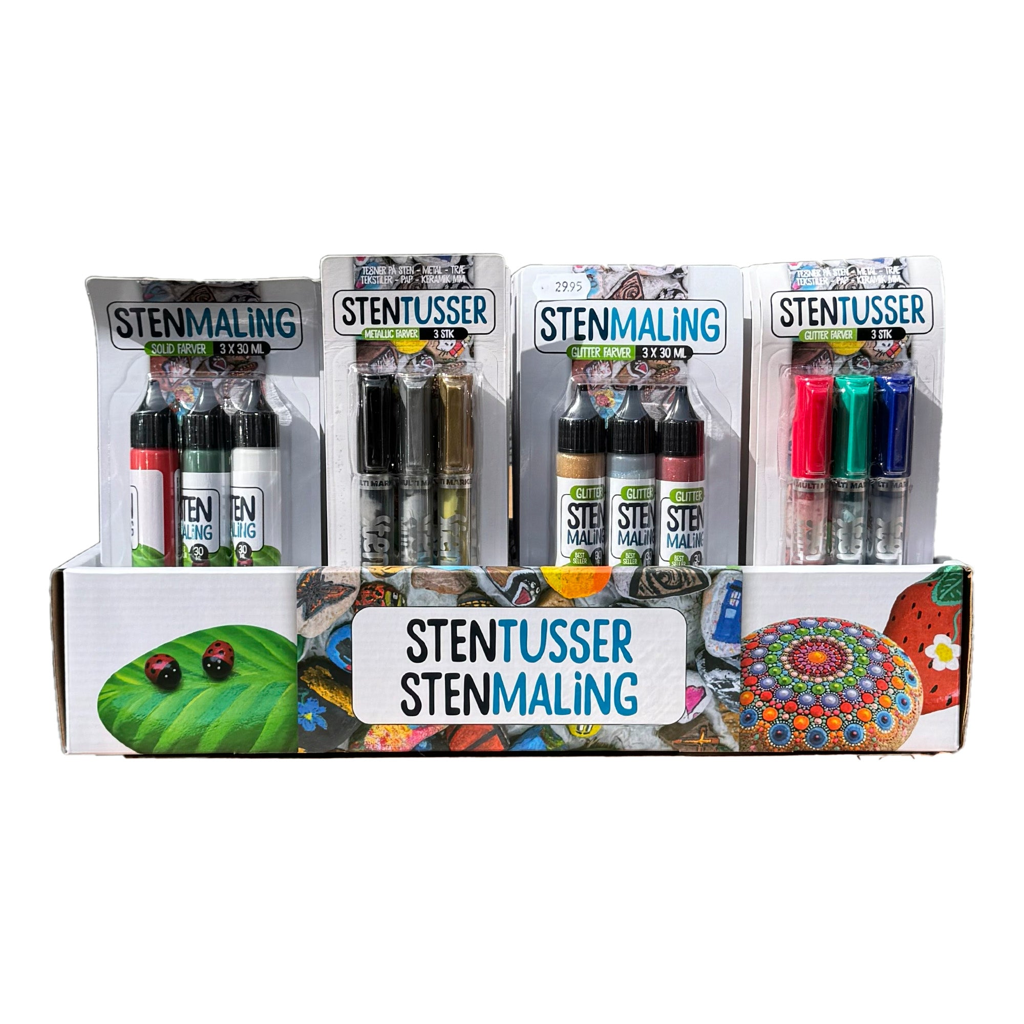 Stentusser Glitter Farver
