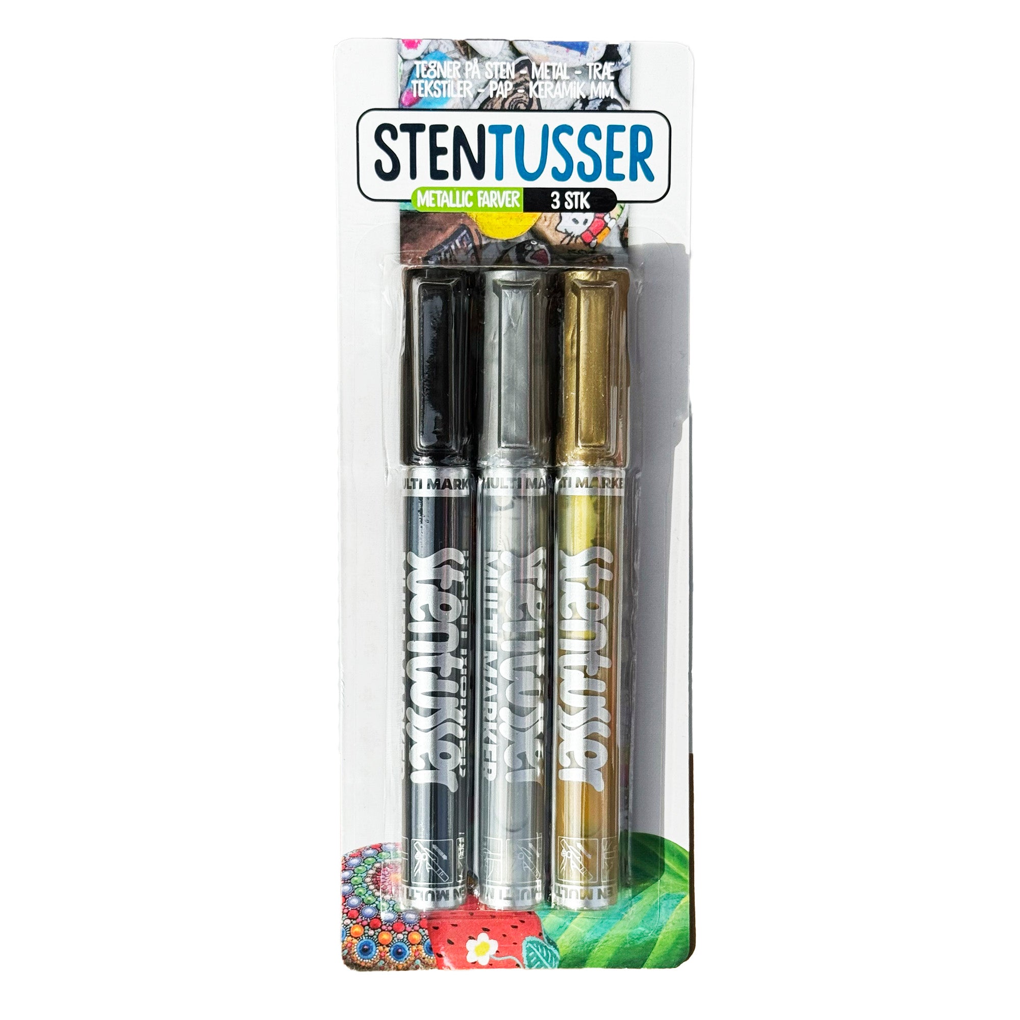 Stentusser Metallic Farver