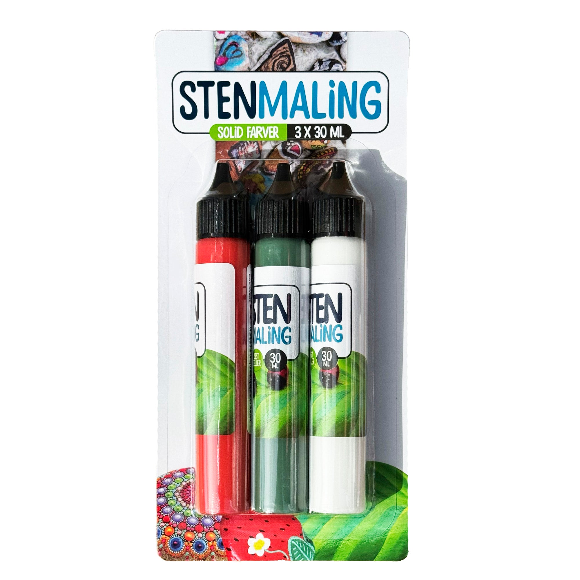 Stenmaling Solid Farver