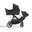 Baby Jogger City Select 2, Søskendevogn, Sort, incl barnevognskasse og 2 klapvognssæde