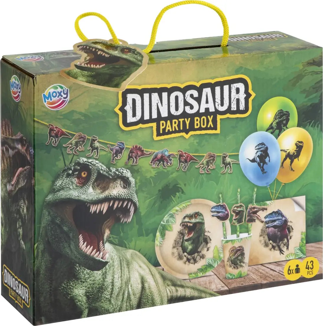 Partybox med Dinosauer ( 6 personer) 43 dele