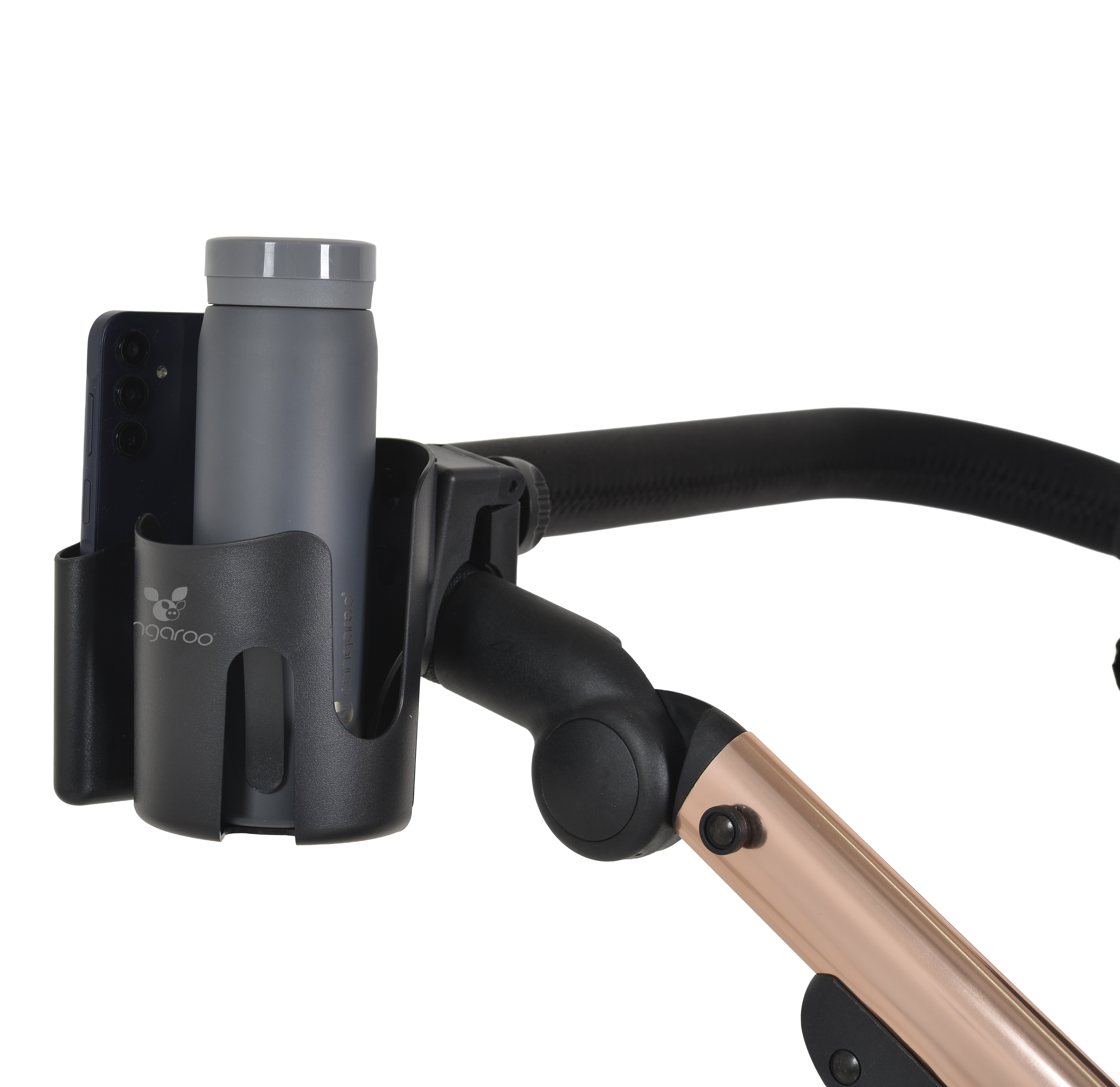 2-i-1 kop- og mobilholder