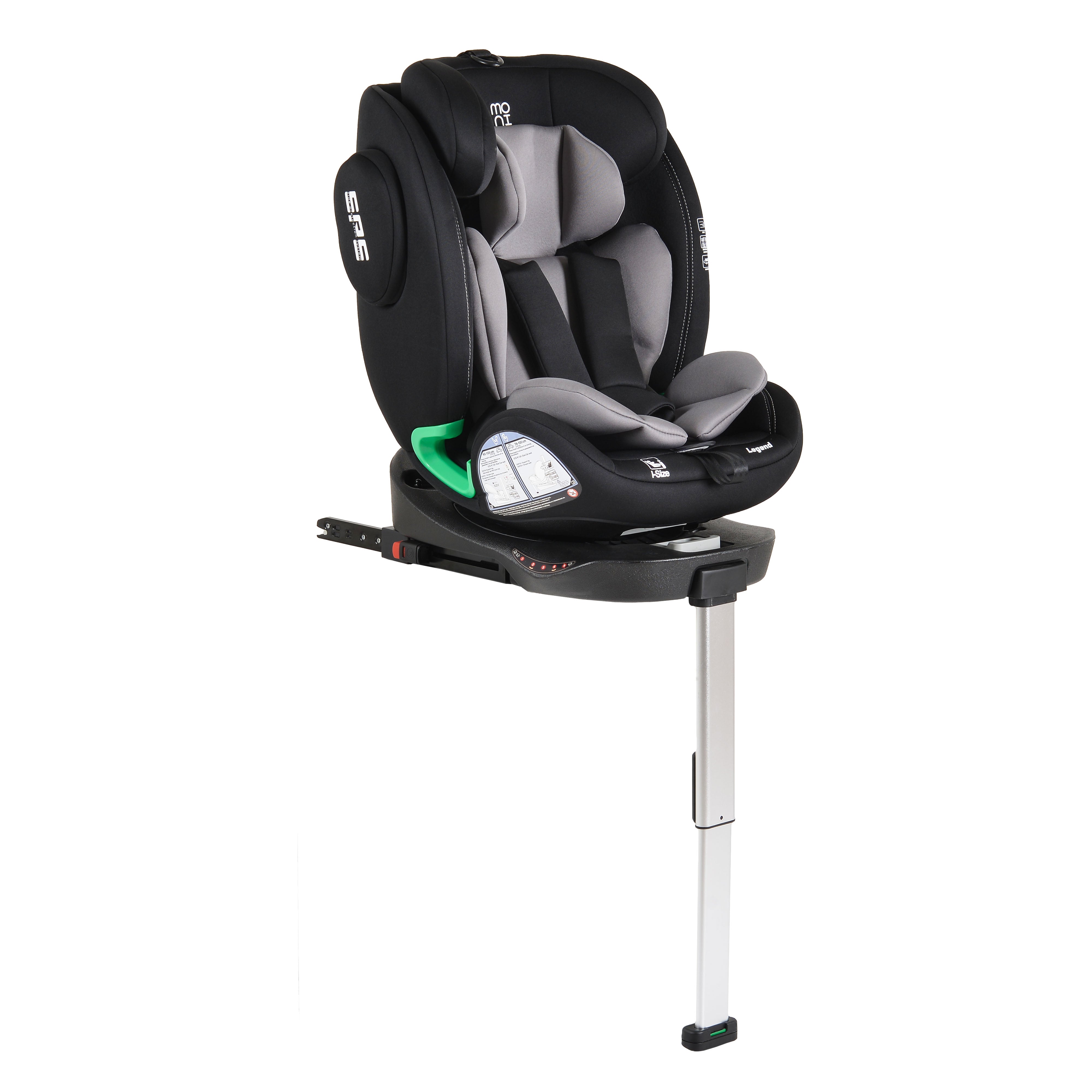 Ledgen baby autostol, 40-150 cm, sort og grå