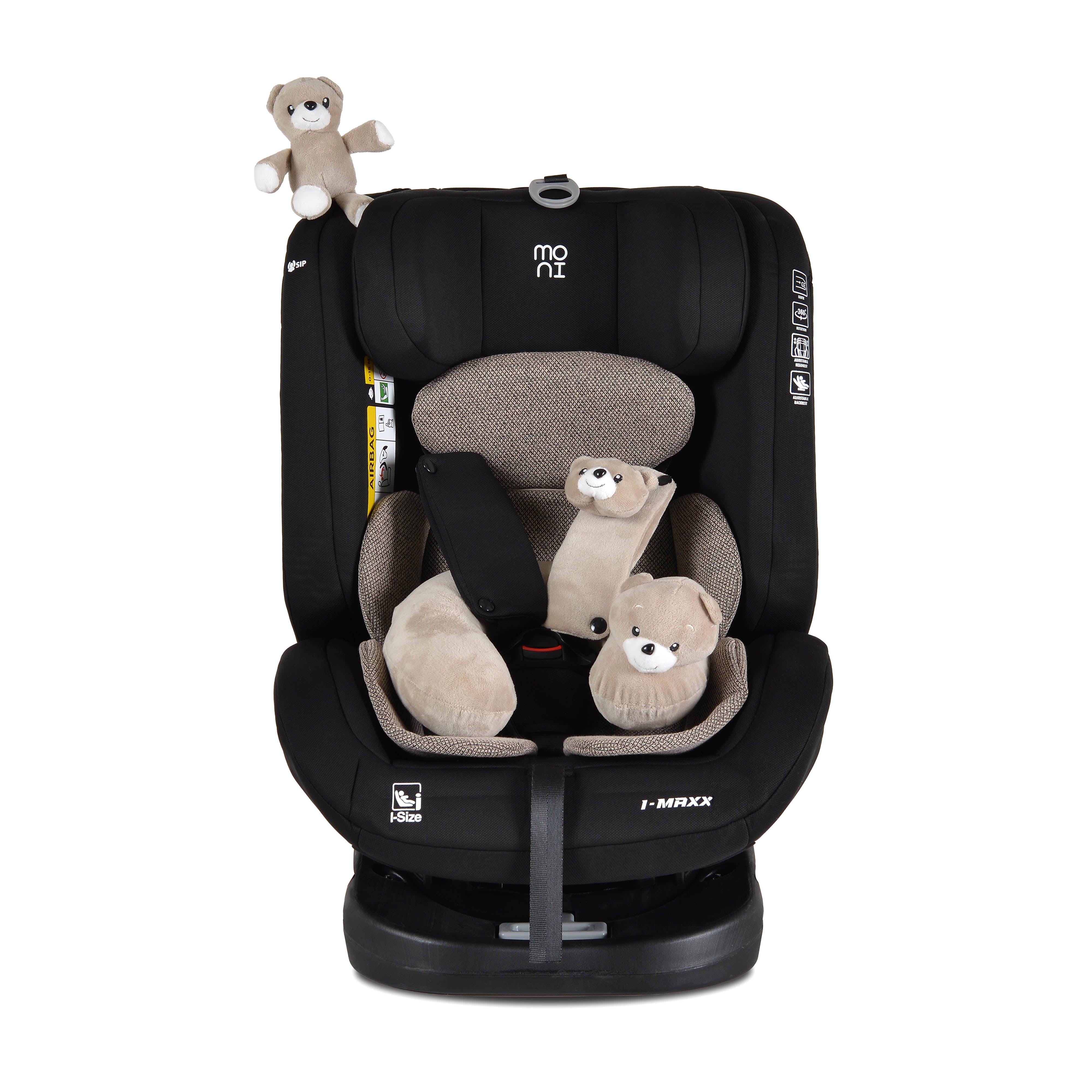 i-Maxx Baby autostol, 40-150 cm, sort og beige