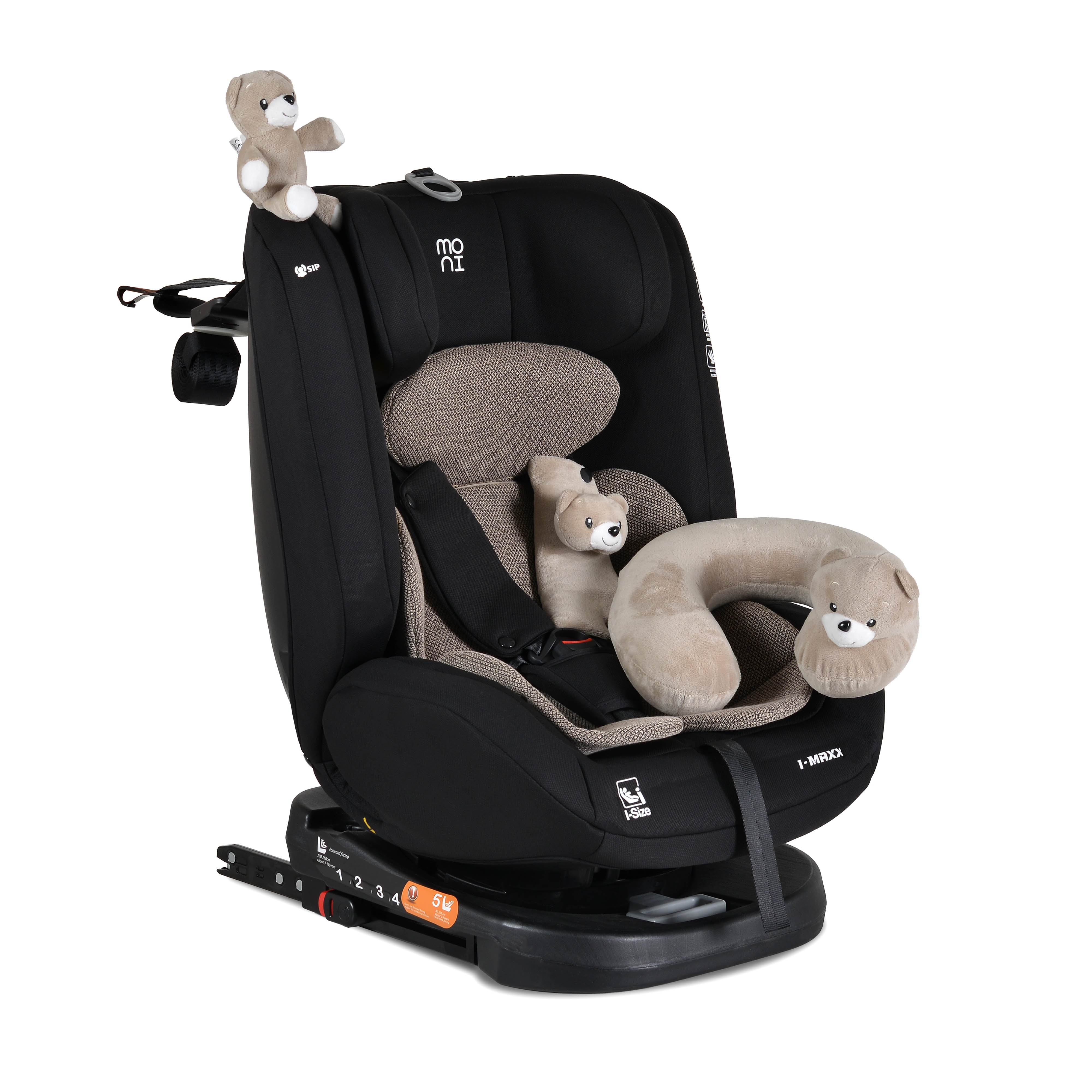 i-Maxx Baby autostol, 40-150 cm, sort og beige