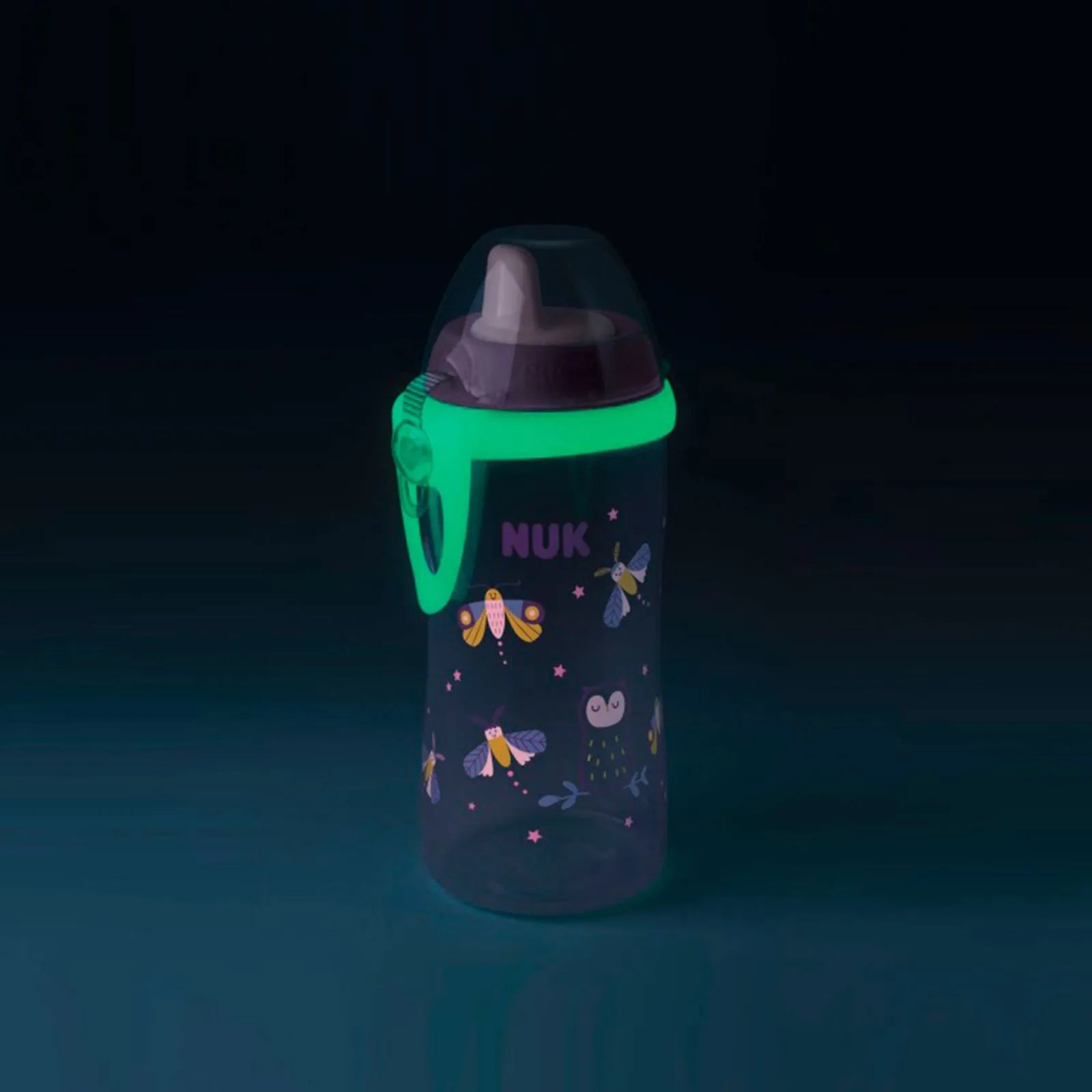 NUK Kiddy Cup, Glow in the Dark  300 ml, Pink